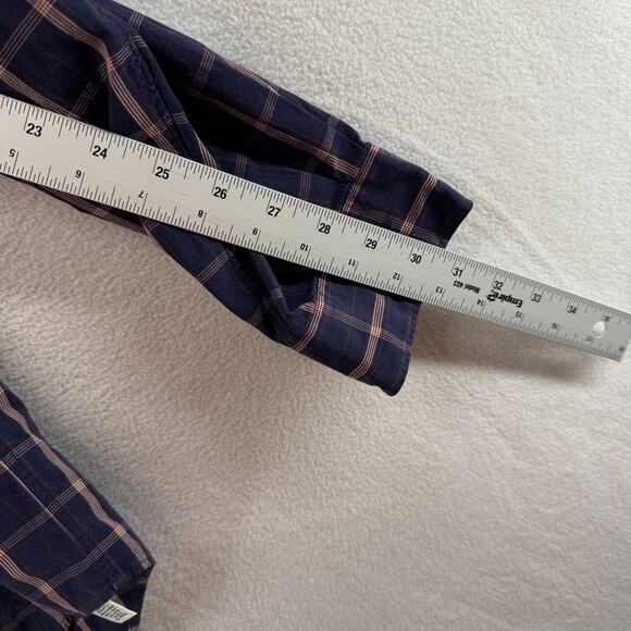 Vintage Ralph Lauren Shirt Men's XL Blue Marlowe Pony Check Preppy Festive 90s - Picture 9 of 11